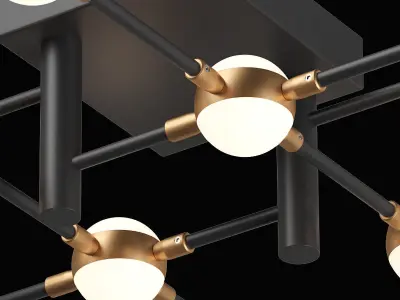 745147 Bergamo Lightstar Ceiling chandelier 3D model