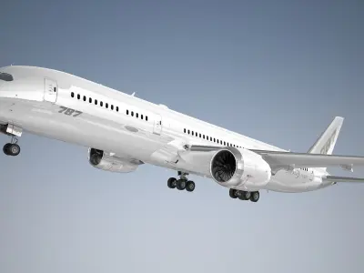  Boeing 787-9 Dreamliner Generic White 