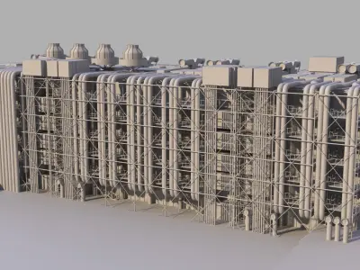 Centre Georges Pompidou  3D model