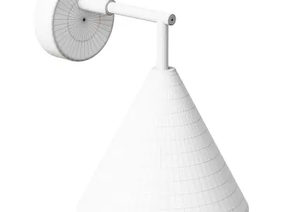 Adjustable Wall Lamp made of Metal Hiba Size Black LaRedoute 3D model