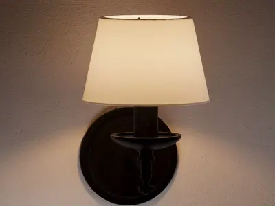 Minimalist Wall Sconce Lamp - Modern Interior Light for Corona 3D model