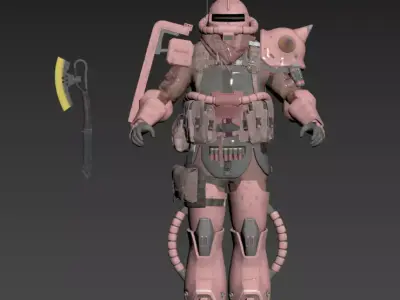 Call of Duty ZAKU MS-06S 3D print model
