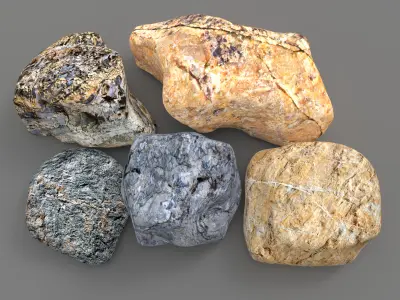 Stone Pack 3D model purchase