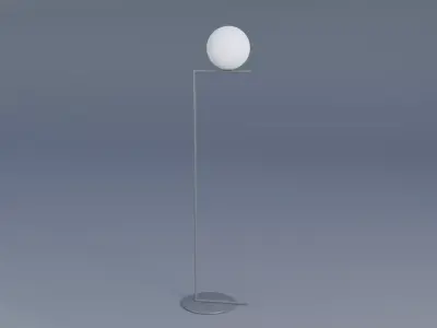 Floor Lamp Low-poly 3D model