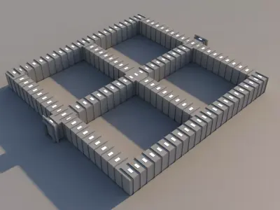 Sci Fi Corridor 3D model