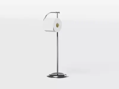 Toilet paper holder Low-poly 3D model