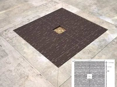 Tree Grate 01 3D model