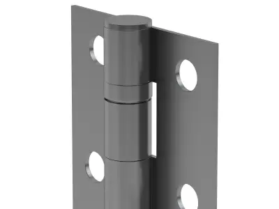 Matt Black Hinge 3D model