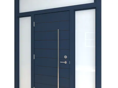 Door-102 modern front door 3D model