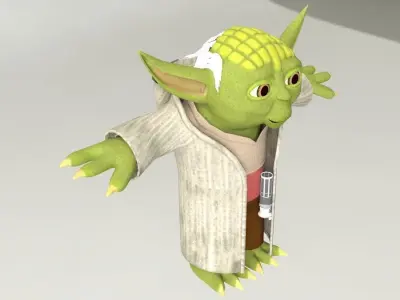 Yoda 3D Clone Wars  Star Wars Character 3D model