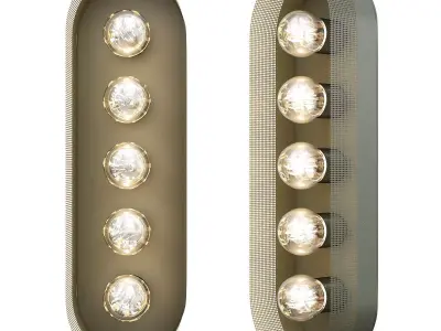 Harlow 5 Sconce Low-poly 3D model