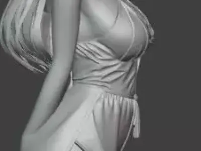 Elegant Fantasy Female Brust Free 3D print model