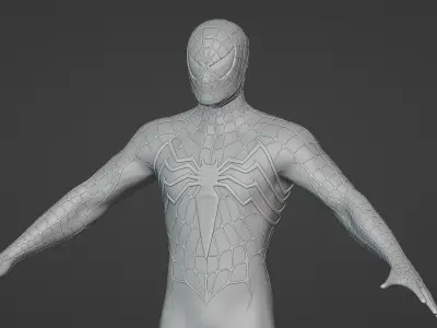 Spider-man Concept Raimi Surge Symbiote Suit 3D model