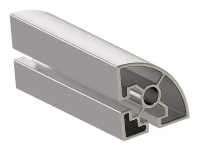 Premium Half Round Profile 3D print model