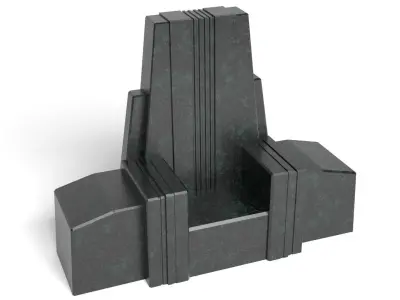Darth Vaders Throne 1-12 scale 3D print model