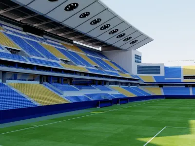 Estadio Nuevo Mirandilla - Cadiz Spain 3D model