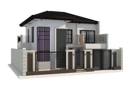 Residential villa 3D model