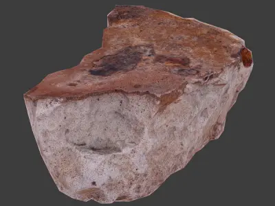 Cinder Debris Low-poly 3D model