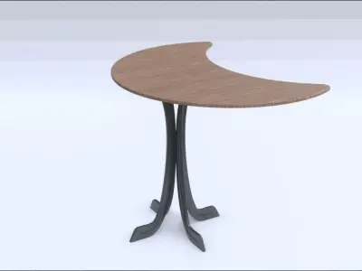 Luna Table Low-poly 3D model