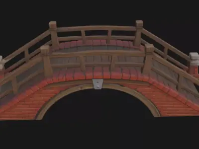 Realistic bridge 3d model 3D model