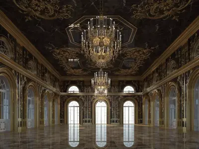 Classic Interior 314 3D model