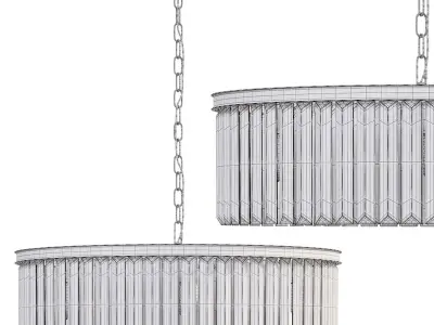 leyland 1 tiered round chandelier by arhaus 3D model