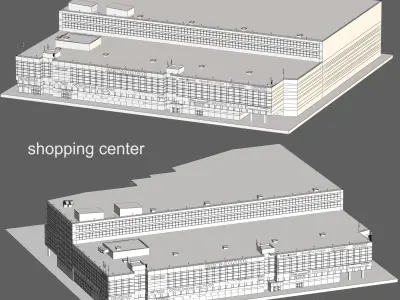 shopping center 3D model