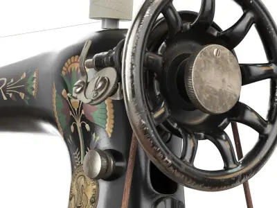 Rare Singer sewing machine 3D model