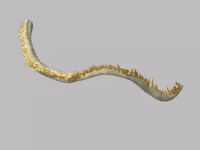 Shinomiya village dragon middle 3D model