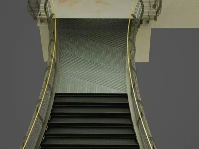 Steel bridge 3D model