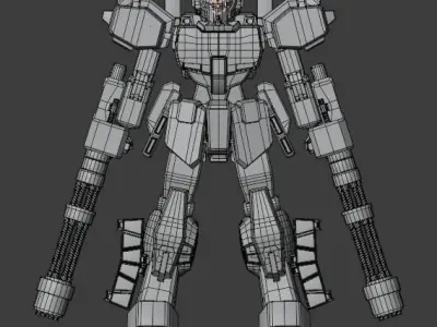 Gundam Heavyarms Custom Fanmade 3D model