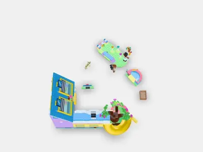 LEGO Friends Dog Rescue Centre 41727 Low-poly 3D model