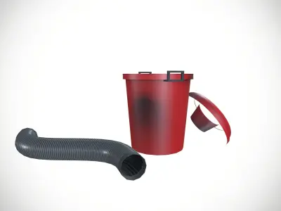 Dirt Collecting Bucket  Low-poly 3D model