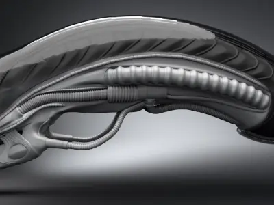 Xenomorph Head Scale model  3D print model