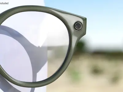 Ray Ban Stories Round Smart Glasses Green 3D model