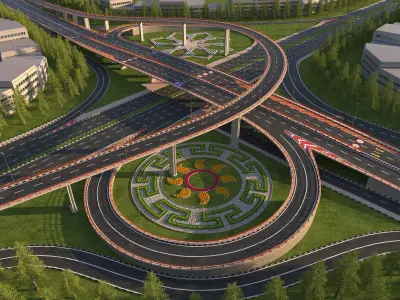 Flyover Bridge  3D model