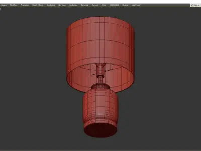 Marsh Glass LED Table Lamp Low-poly 3D model