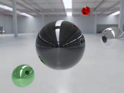 HDRI - Industrial Building Interior 6 Texture