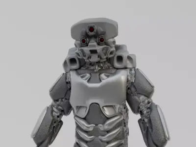 Scifi Soldier - Operator 011 Low-poly 3D model