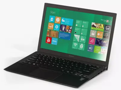 Sony VAIO Pro SVP1322M1R-B laptop Low-poly 3D model