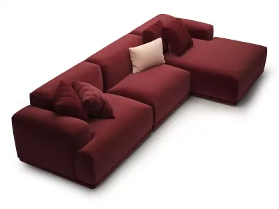 Connect 3-Seater Lounge 3D model