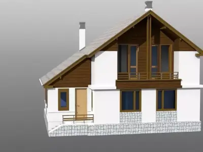 Cottage house 3D model buy
