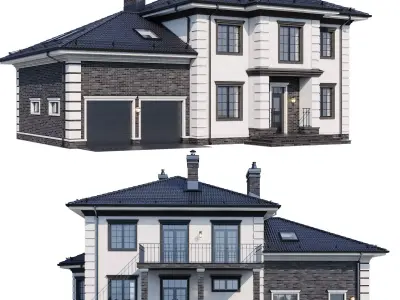 Modern house v75 3D model