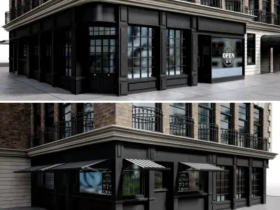 Building05 NewYork-Style Low-poly 3D model