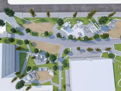 Children Playground  Low-poly 3D model