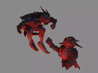 Fox Mountain Secret Cave - rock platform kid 3D model