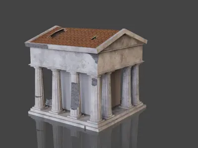 Little Bank Low-poly 3D model