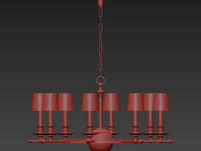 Arrow Large Chandelier 3D model