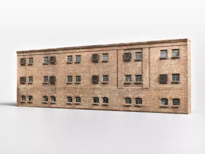 Abandoned Factory-Apartment Realistic Asset Low-poly 3D model