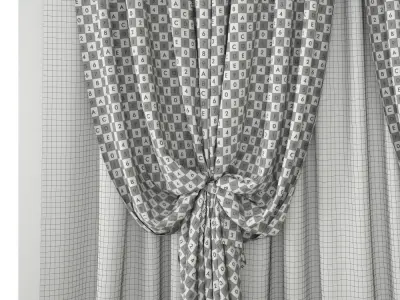 Curtain 3D model 11